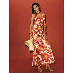 NWT Reformation Daniela Silk Dress Gown  - Size 0